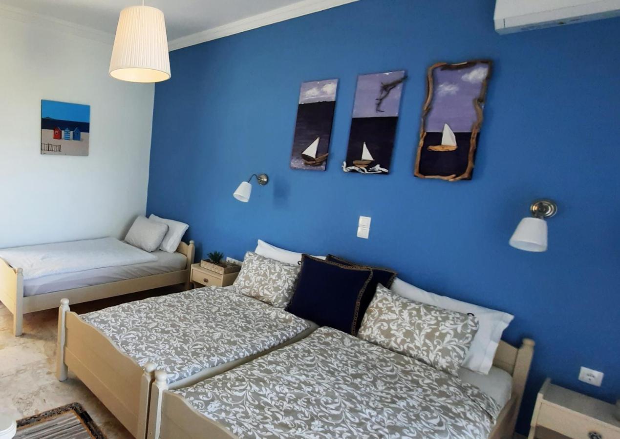 Ilektra Apartments Blue & Red Plataria Bagian luar foto