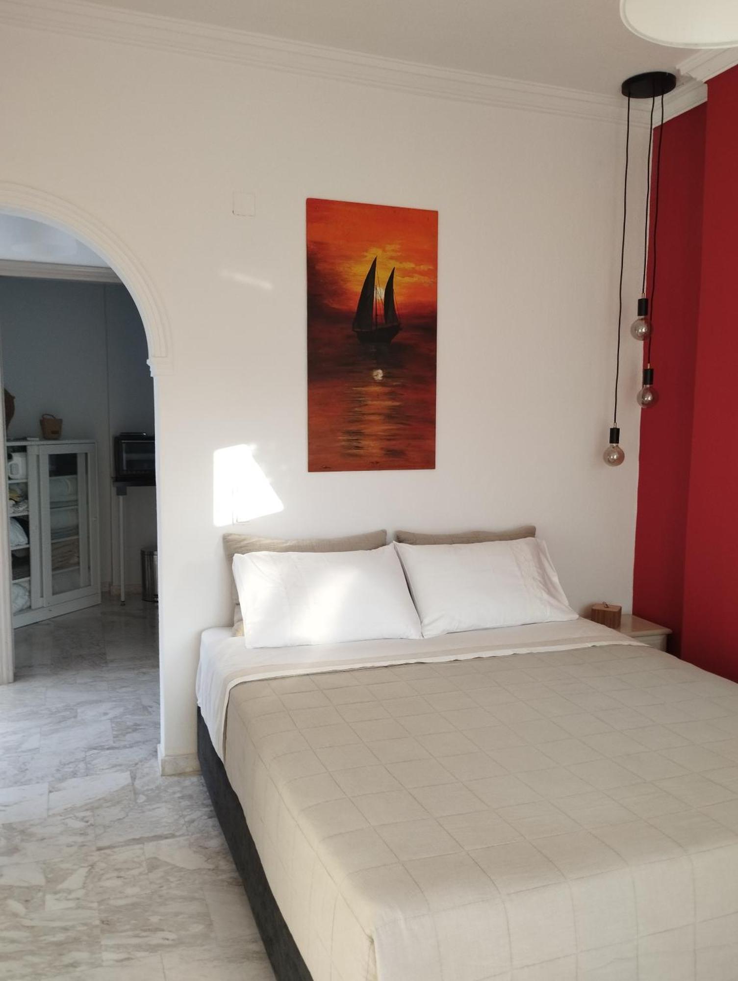 Ilektra Apartments Blue & Red Plataria Bagian luar foto